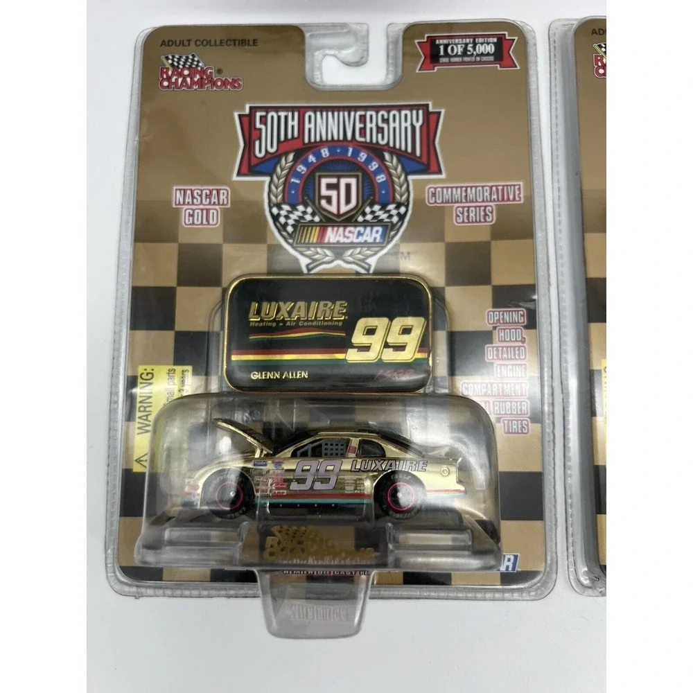 Lot Of‎ 8 Racing Champions Nascar 50th Anniversary Gold 1:64 Scale 1998